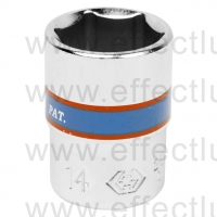 233514M Головка торцевая стандартная шестигранная 1/4", 14 мм.