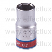 233509S Головка торцевая стандартная шестигранная 1/4", 9/32", дюймовая