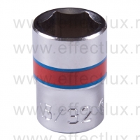 233515S Головка торцевая стандартная шестигранная 1/4", 15/32", дюймовая