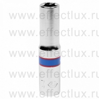223507M Головка торцевая удлинённая шестигранная 1/4", 7 мм.