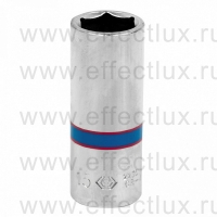 223515M Головка торцевая удлинённая шестигранная 1/4", 15 мм.