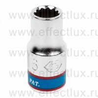 233006M Головка торцевая стандартная двенадцатигранная 1/4", 6 мм.