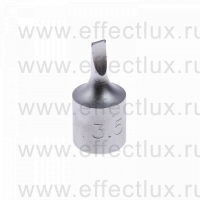 201235X Торцевая головка 1/4", с отвёрточной вставкой "Slotted", 3,5х0,6 мм., L = 25 мм.