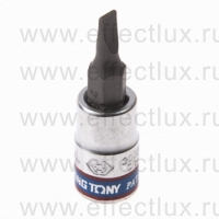 203204 Торцевая головка 1/4", с отвёрточной вставкой "Slotted", 4,0х0,8 мм., L = 37 мм.