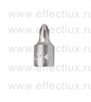 201102X Торцевая головка 1/4" с отвёрточной вставкой для винтов с крестовым шлицем Phillips, PH2, L = 25 мм.