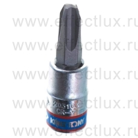 203103 Торцевая головка 1/4" с отвёрточной вставкой для винтов с крестовым шлицем Phillips, PH3, L = 37 мм.