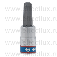 203104 Торцевая головка 1/4" с отвёрточной вставкой для винтов с крестовым шлицем Phillips, PH4, L = 37 мм.