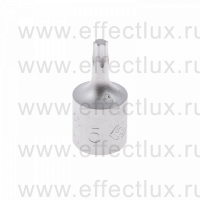 201315X Торцевая головка 1/4" с отвёрточной вставкой для винтов с внутренним TORX® профилем, T15, L = 25 мм.