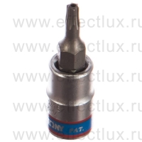 203715 Торцевая головка 1/4" с отвёрточной вставкой для винтов с внутренним TORX® профилем с отверстием, T15H, L = 37 мм.