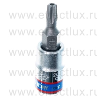 203720 Торцевая головка 1/4" с отвёрточной вставкой для винтов с внутренним TORX® профилем с отверстием, T20H, L = 37 мм.