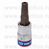 203740 Торцевая головка 1/4" с отвёрточной вставкой для винтов с внутренним TORX® профилем с отверстием, T40H, L = 37 мм.