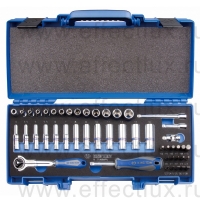 2548MRV Набор торцевых головок с принадлежностями 1/4", шестигранные, 4-14 мм., 48 предметов