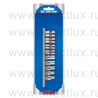 2509SR Набор торцевых головок 1/4", шестигранные, 5/32"-1/2", 9 предметов