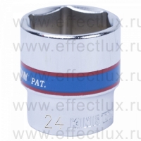 333524M Головка торцевая стандартная шестигранная 3/8", 24 мм.