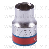 333511S Головка торцевая стандартная шестигранная 3/8", 11/32", дюймовая