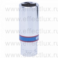 323517M Головка торцевая удлинённая шестигранная 3/8", 17 мм.