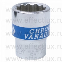 333015M Головка торцевая стандартная двенадцатигранная 3/8", 15 мм.