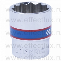 333021M Головка торцевая стандартная двенадцатигранная 3/8", 21 мм.