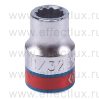 333011S Головка торцевая стандартная двенадцатигранная 3/8", 11/32", дюймовая