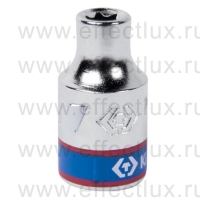 337507M Головка торцевая TORX Е-стандарт 3/8", E7, L = 28 мм.