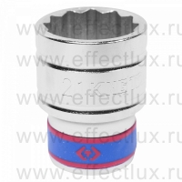 433021M Головка торцевая стандартная двенадцатигранная 1/2", 21 мм.