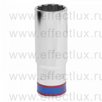 423021M Головка торцевая удлинённая двенадцатигранная 1/2", 21 мм.