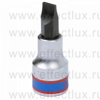 402210 Торцевая головка 1/2" с отвёрточной вставкой Slotted, 10х1,6 мм., L = 60 мм.