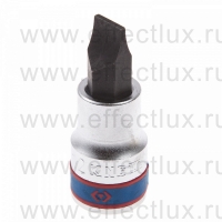 402212 Торцевая головка 1/2" с отвёрточной вставкой Slotted, 12х2,0 мм., L = 60 мм.