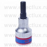 402507 Головка торцевая 1/2", с отвёрточной вставкой Hex, 7 мм, L = 60 мм.