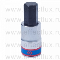 402514 Головка торцевая 1/2", с отвёрточной вставкой Hex, 14 мм, L = 60 мм.