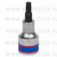 402606 Торцевая головка 1/2", с отвёрточной вставкой для винтов с внутренним Spline профилем, M6, L = 60 мм.