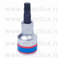 402608 Торцевая головка 1/2", с отвёрточной вставкой для винтов с внутренним Spline профилем, M8, L = 60 мм.