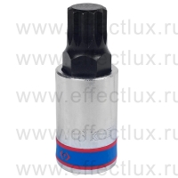 402616 Торцевая головка 1/2", с отвёрточной вставкой для винтов с внутренним Spline профилем, M16, L = 60 мм.