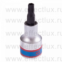 402740 Торцевая головка 1/2" с отвёрточной вставкой для винтов с внутренним TORX® профилем с отверстием, T40, L = 60 мм.