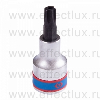 402745 Торцевая головка 1/2" с отвёрточной вставкой для винтов с внутренним TORX® профилем с отверстием, T45, L = 60 мм.