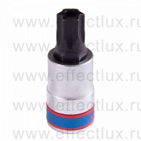 402760 Торцевая головка 1/2" с отвёрточной вставкой для винтов с внутренним TORX® профилем с отверстием, T60, L = 60 мм.