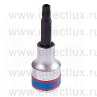 403740 Торцевая головка 1/2", с отвёрточной вставкой для винтов с внутренним TORX® профилем с отверстием, T40, L = 80 мм.