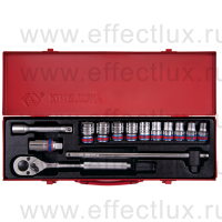 4012SR Набор двенадцатигранных торцевых головок с принадлежностями 1/2", 3/8-15/16", 14 предметов