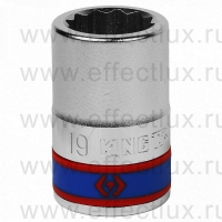 633019M Головка торцевая стандартная двенадцатигранная 3/4", 19 мм.