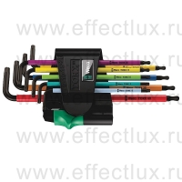 WERA 967/9 TX BO Multicolour 1 Набор Г-образных ключей, BlackLaser, 9 предметов WE-024335