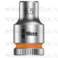 WERA 8790 HMA Торцевая головка Zyklop 1/4", размер: 5.5 мм. WE-003504
