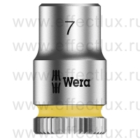 WERA 8790 HMA Торцевая головка Zyklop 1/4", размер: 7 мм. WE-003506