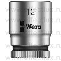 WERA 8790 HMA Торцевая головка Zyklop 1/4", размер: 12 мм. WE-003511