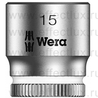 WERA 8790 HMA Торцевая головка Zyklop 1/4", размер: 15 мм. WE-003499