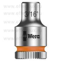 WERA 8790 HMA Торцевая головка Zyklop 1/4", размер: 3/16" WE-003514