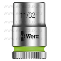 WERA 8790 HMA Торцевая головка Zyklop 1/4", размер: 11/32" WE-003519
