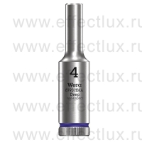 WERA 8790 HMA Deep Торцевая головка 1/4" удлинённая, размер: 4 мм. WE-004500