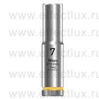 WERA 8790 HMA Deep Торцевая головка 1/4" удлинённая, размер: 7 мм. WE-004504
