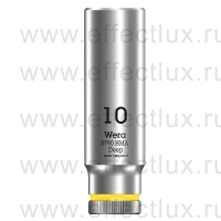 WERA 8790 HMA Deep Торцевая головка 1/4" удлинённая, размер: 10 мм. WE-004507
