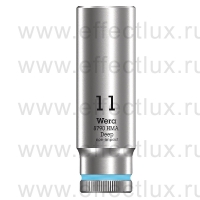 WERA 8790 HMA Deep Торцевая головка 1/4" удлинённая, размер: 11 мм. WE-004508